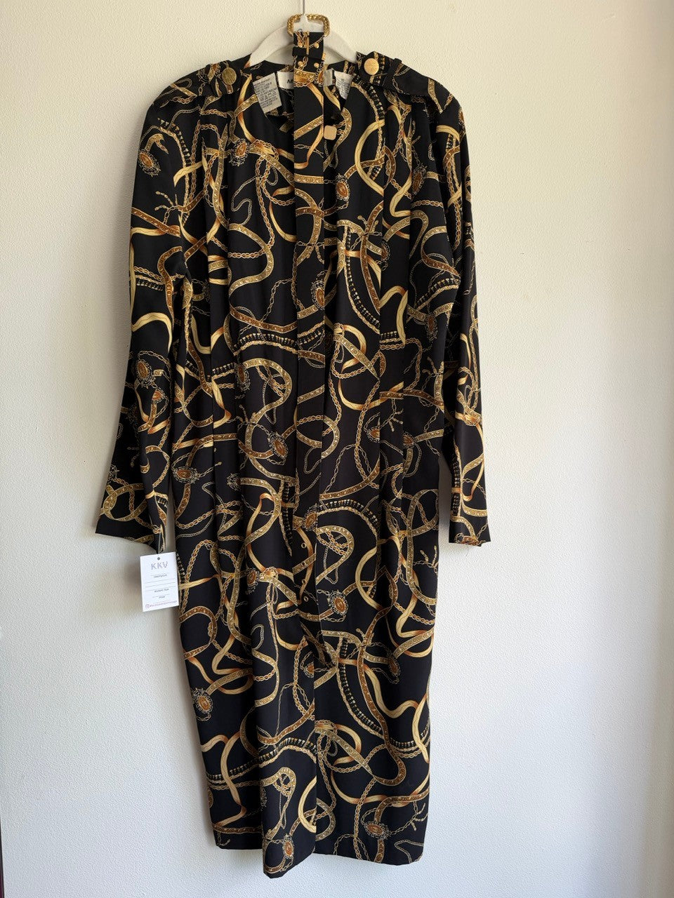 90s wrapped in chains dress w/ belt