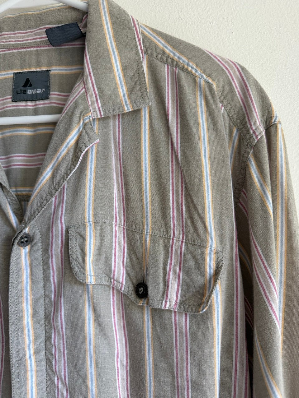 90s Liz Wear striped shirt