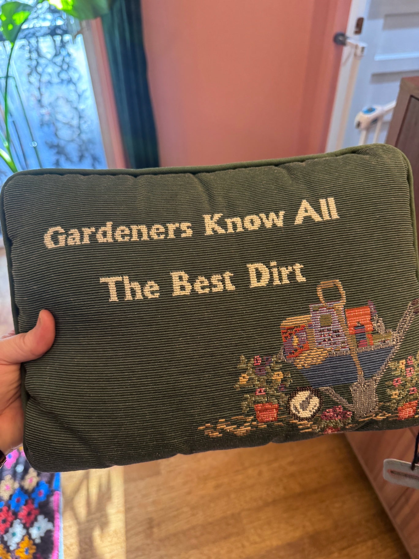 Vintage Gardening Pillow