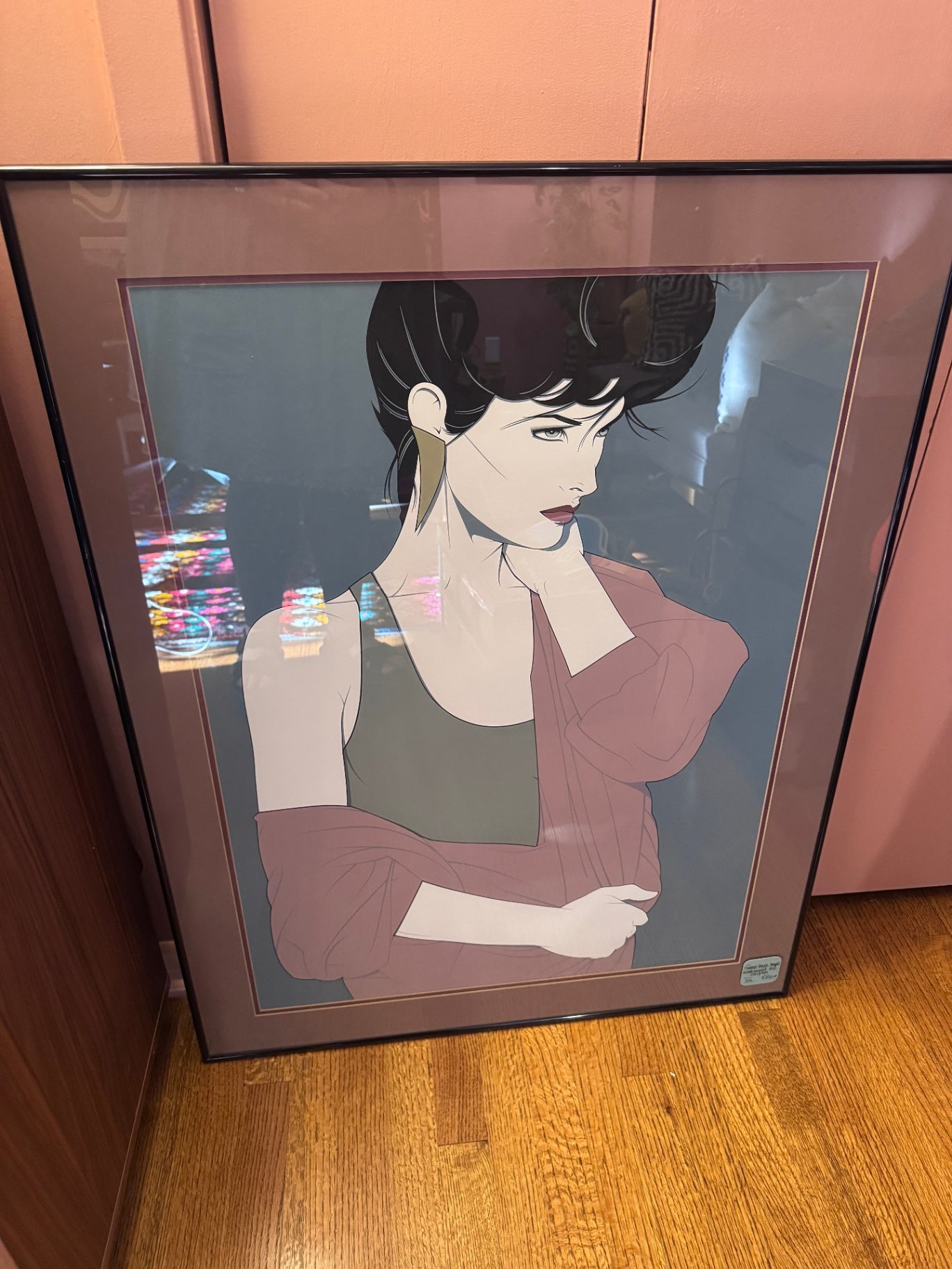 Framed Patrick Nagel's Commemorative #10 Serigraph
