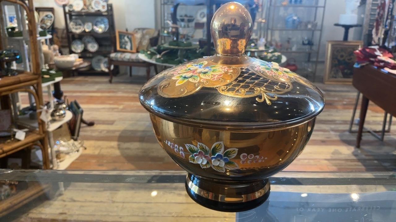 Hand Painted Italian Candy Dish