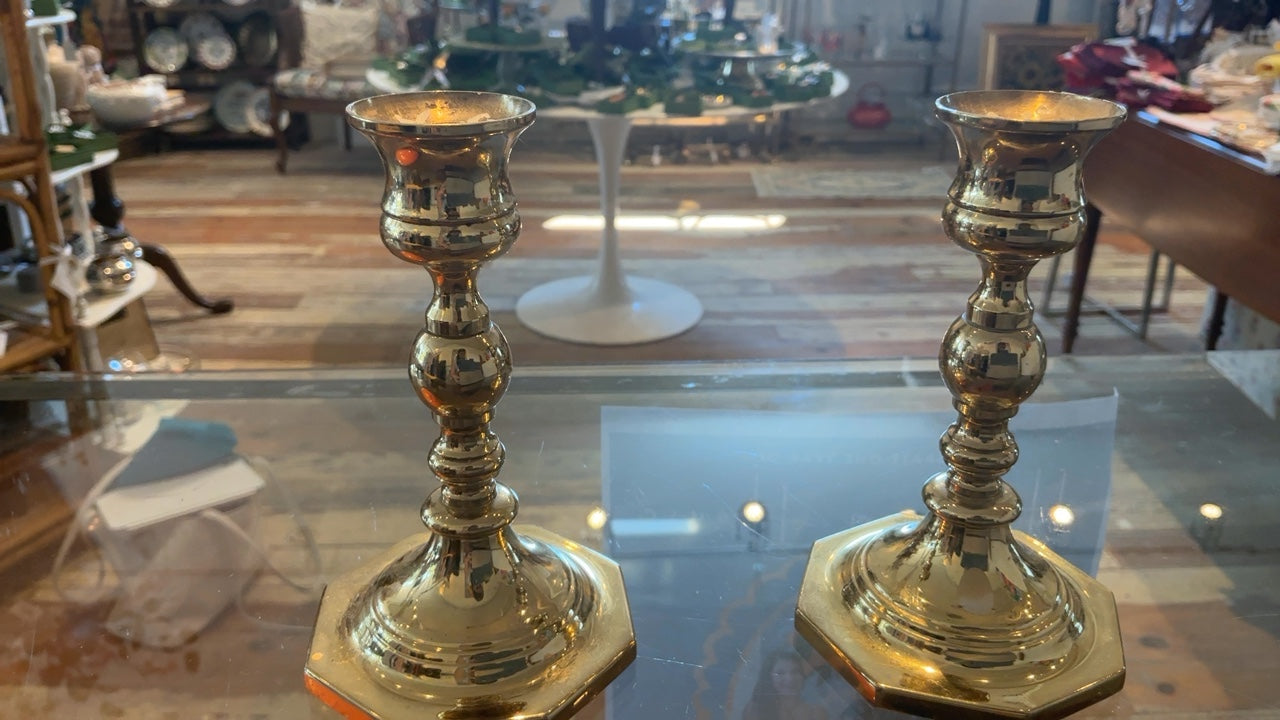 Brass Baldwin Candlesticks (set of 2)