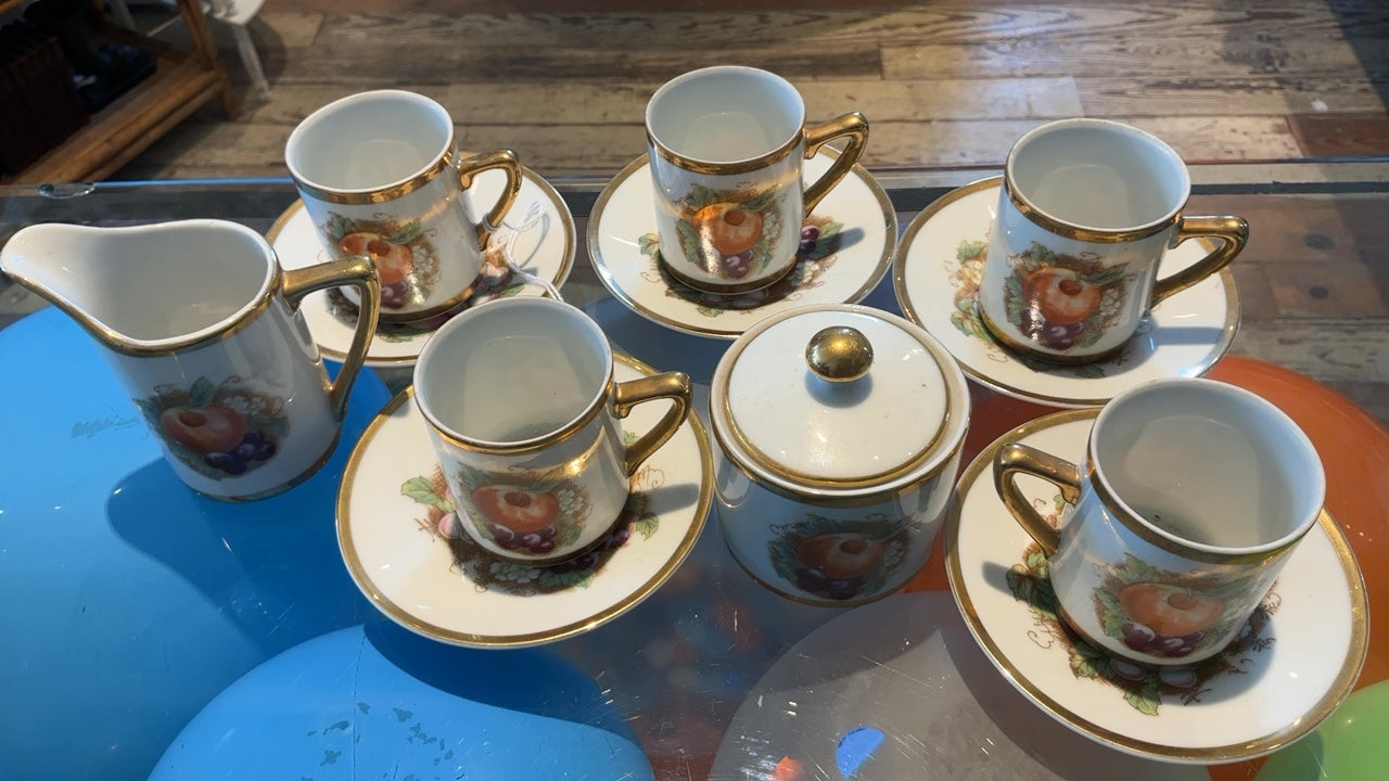 Demitasse Set (cups, creamer, sugar)