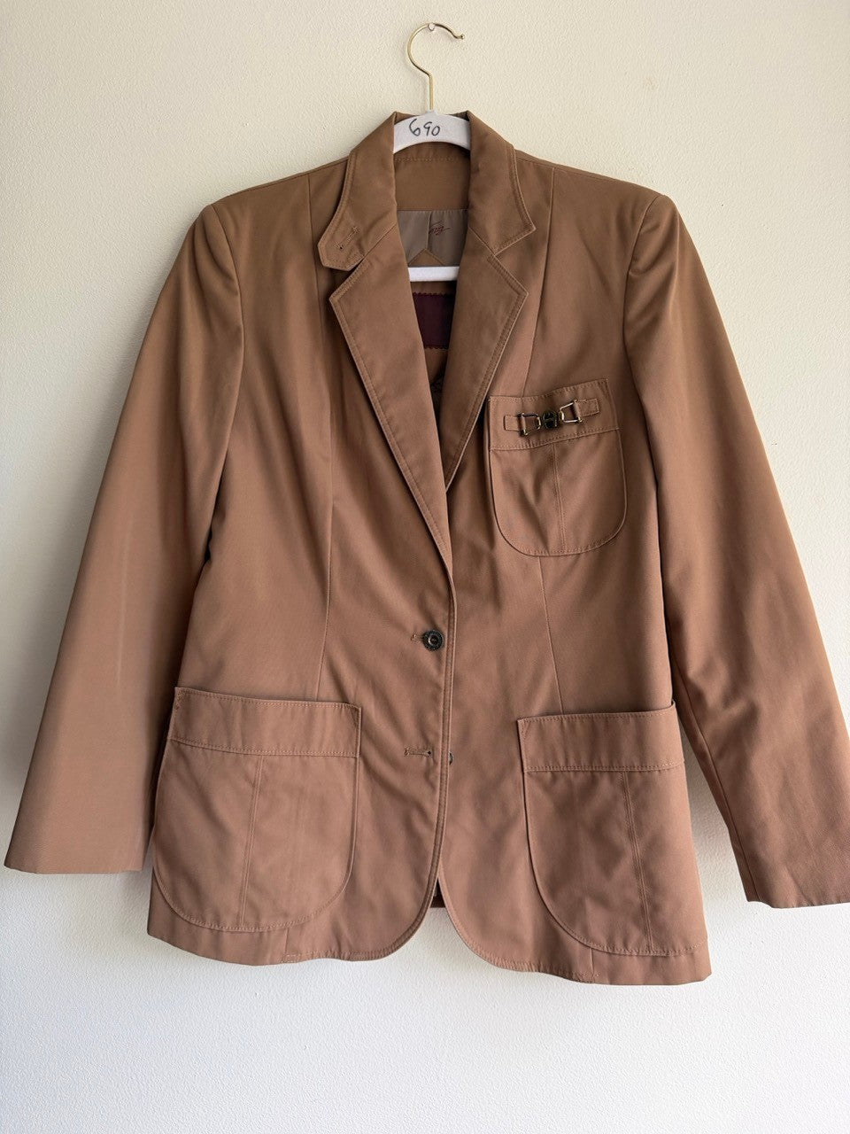 80s khaki Aigner blazer