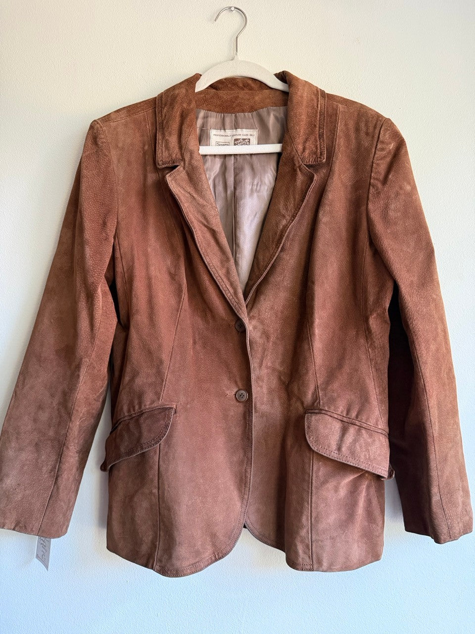 70s brown suede blazer