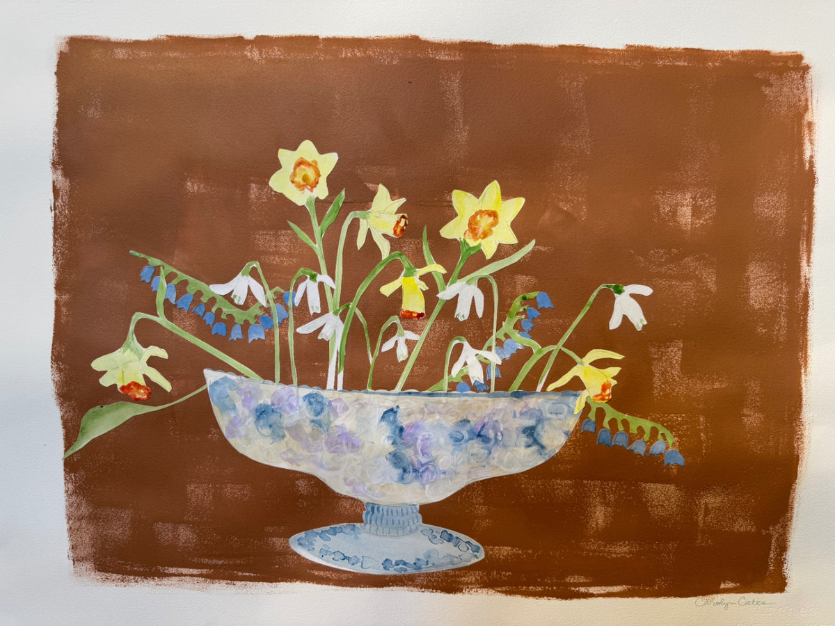 Daffodils and Bluebells