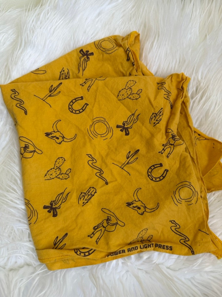 yellow rodeo vibes bandana