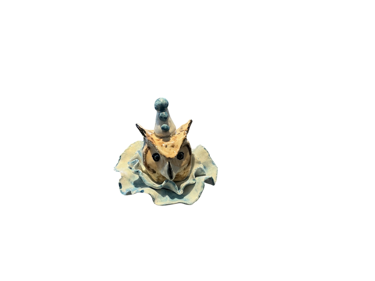 Blue Owl Finial 