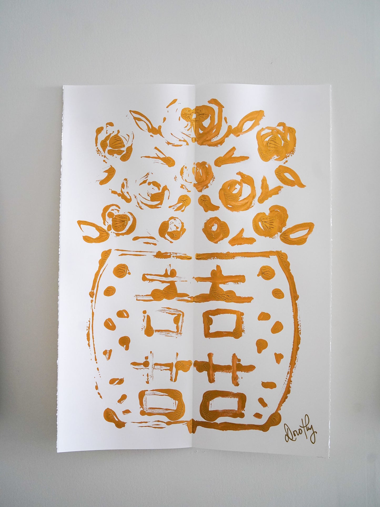 Rorschach Painting on White II