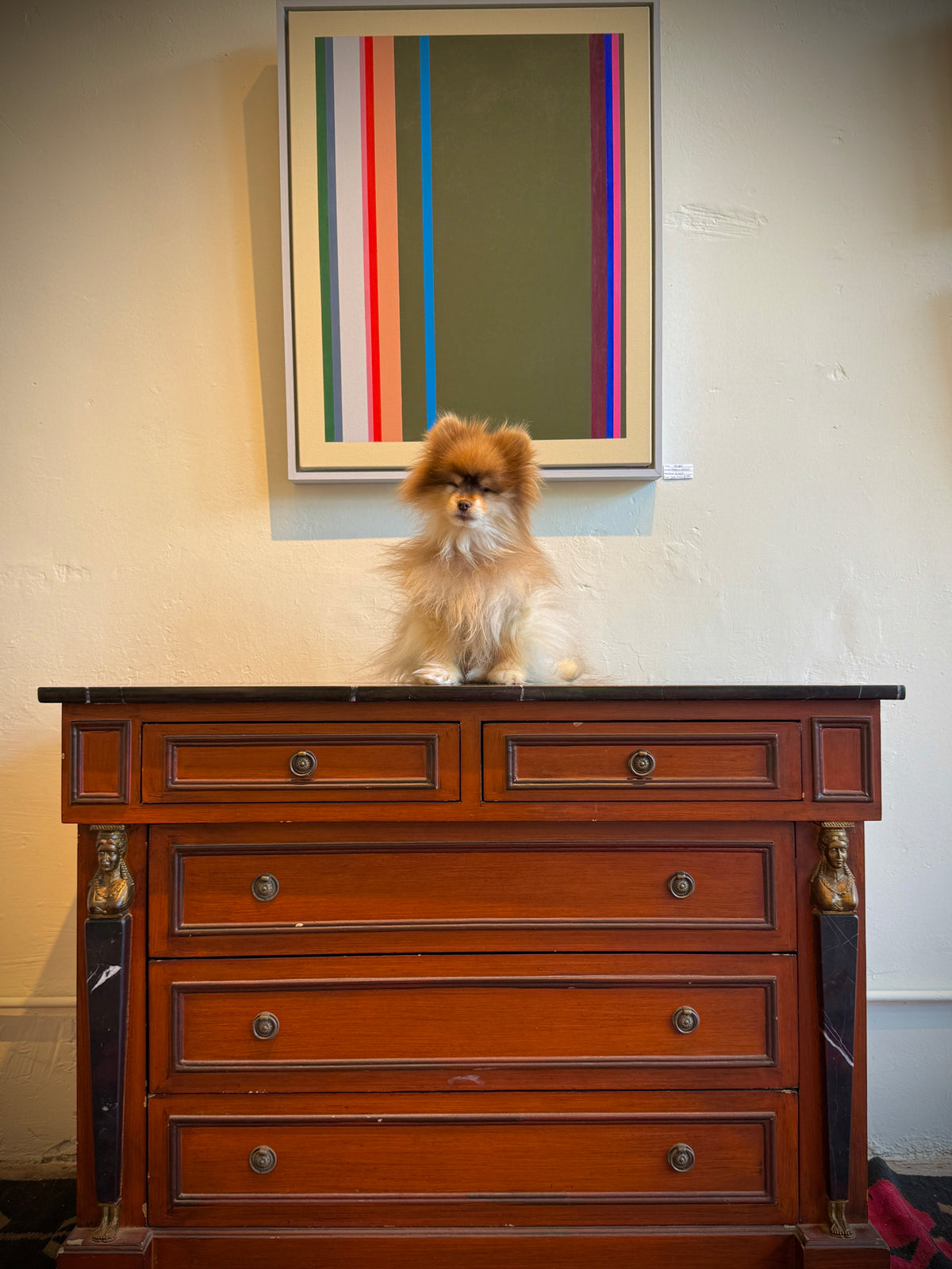 French Empire Marble-Top Commode