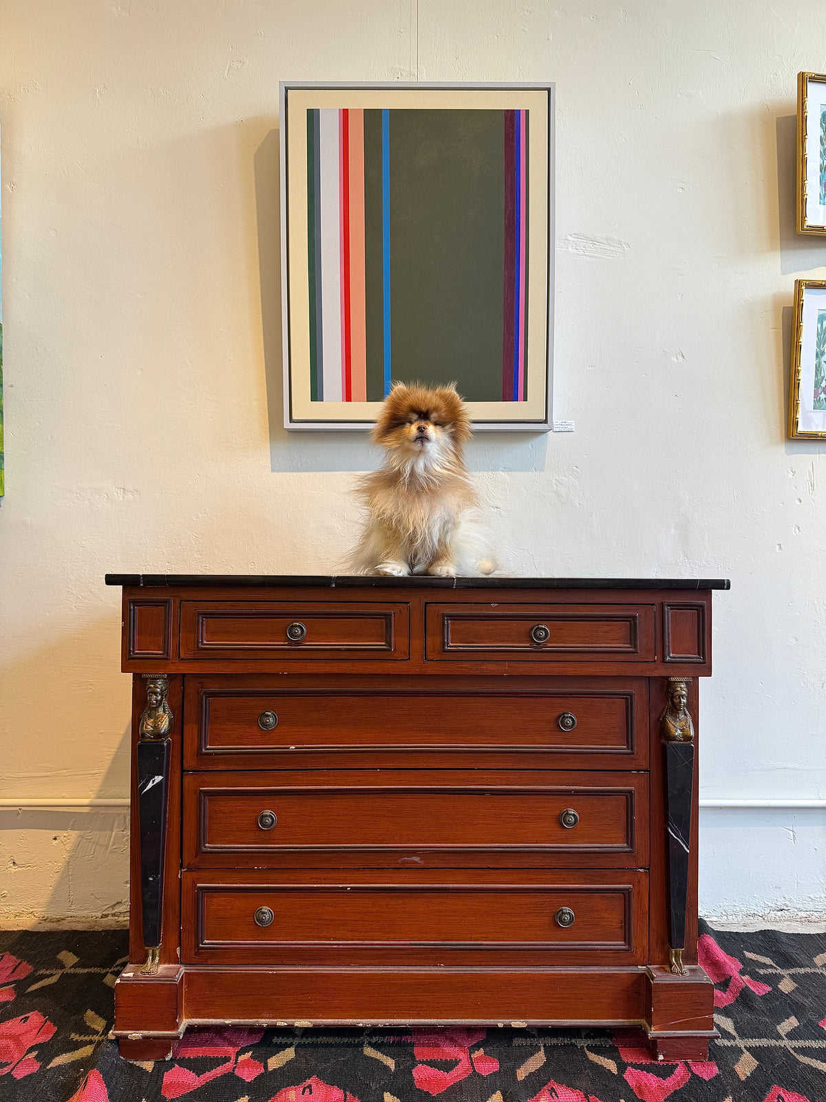 French Empire Marble-Top Commode