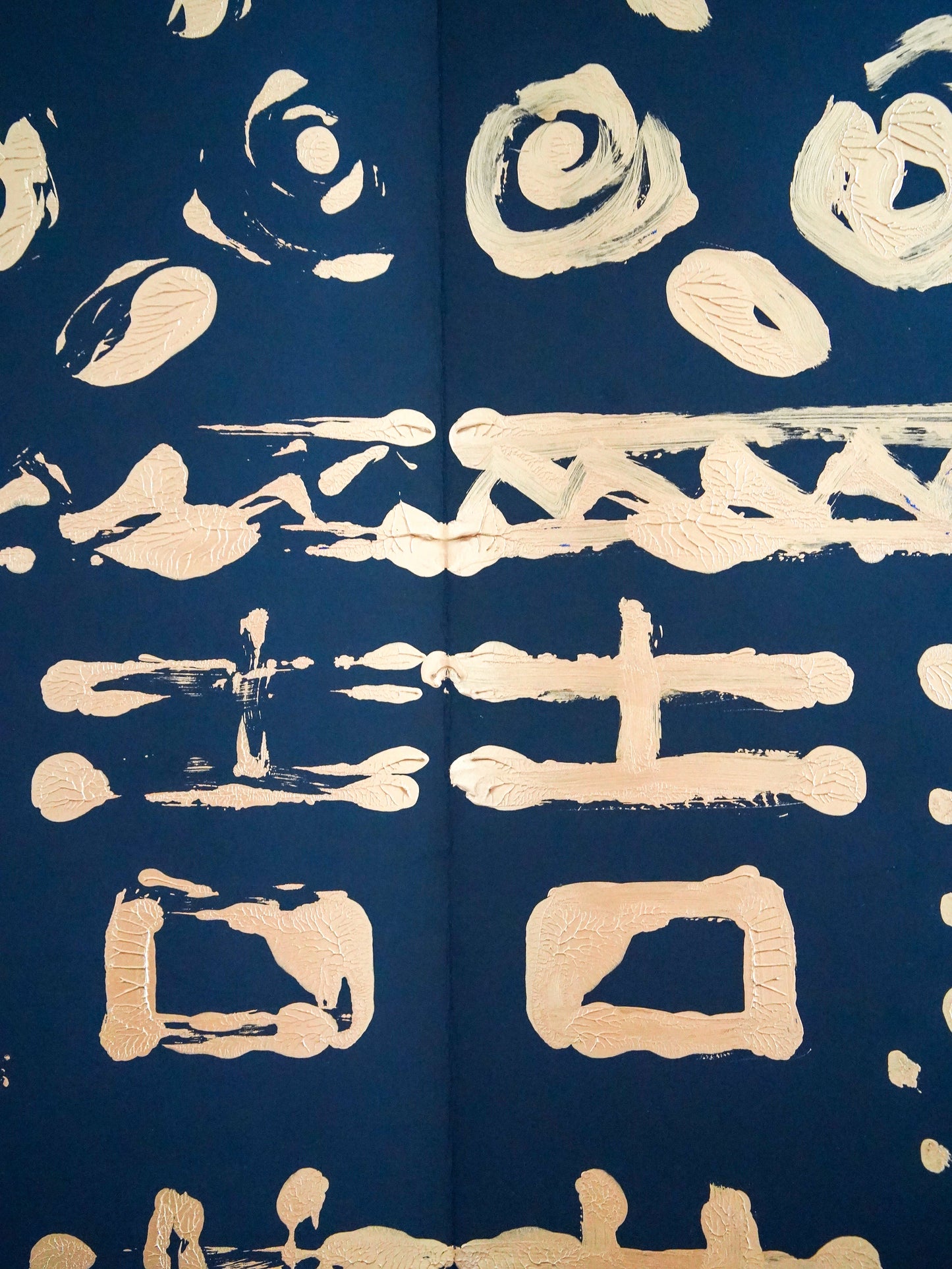 Rorschach Painting on Black I