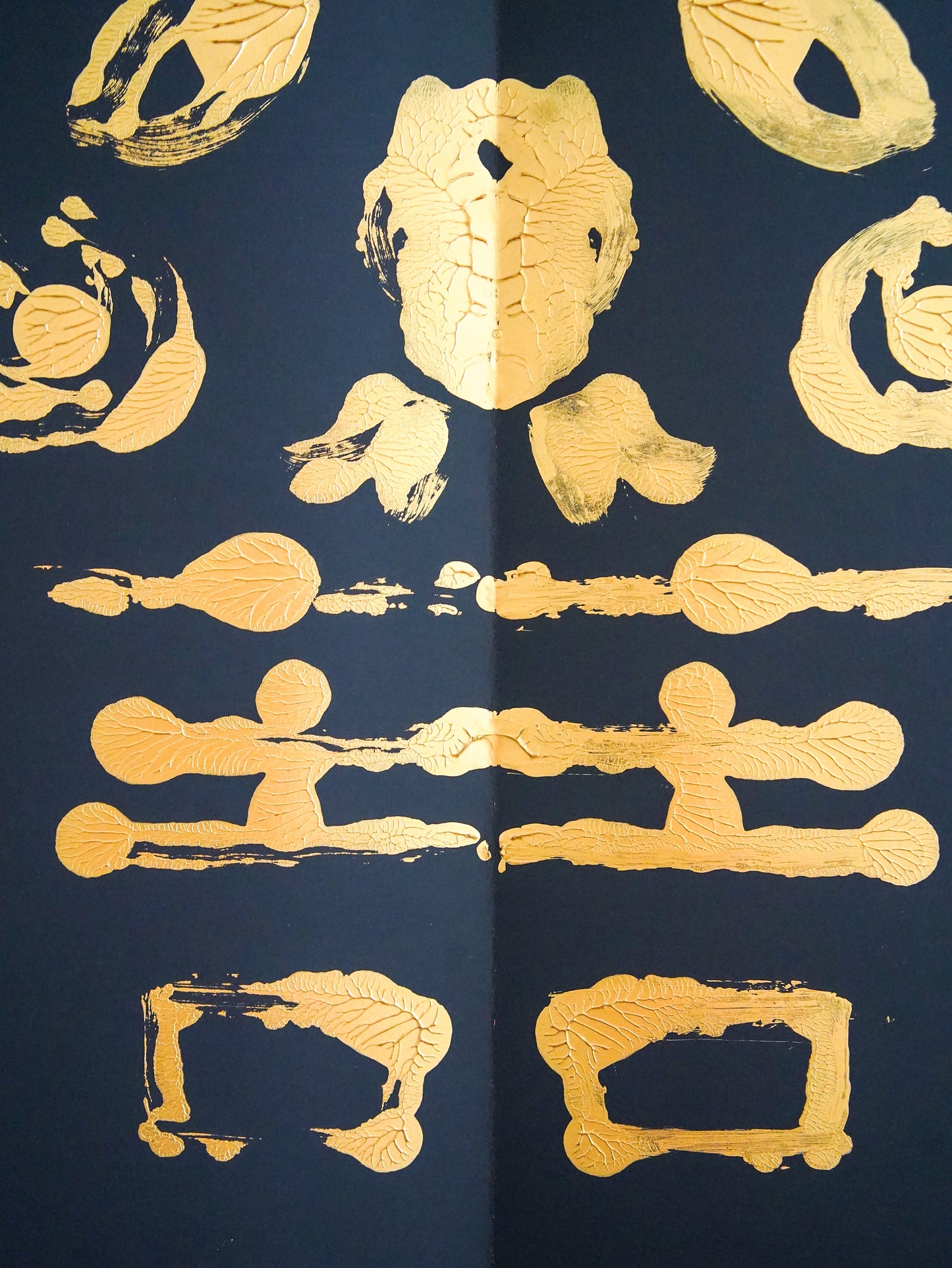 Rorschach Painting on Black II